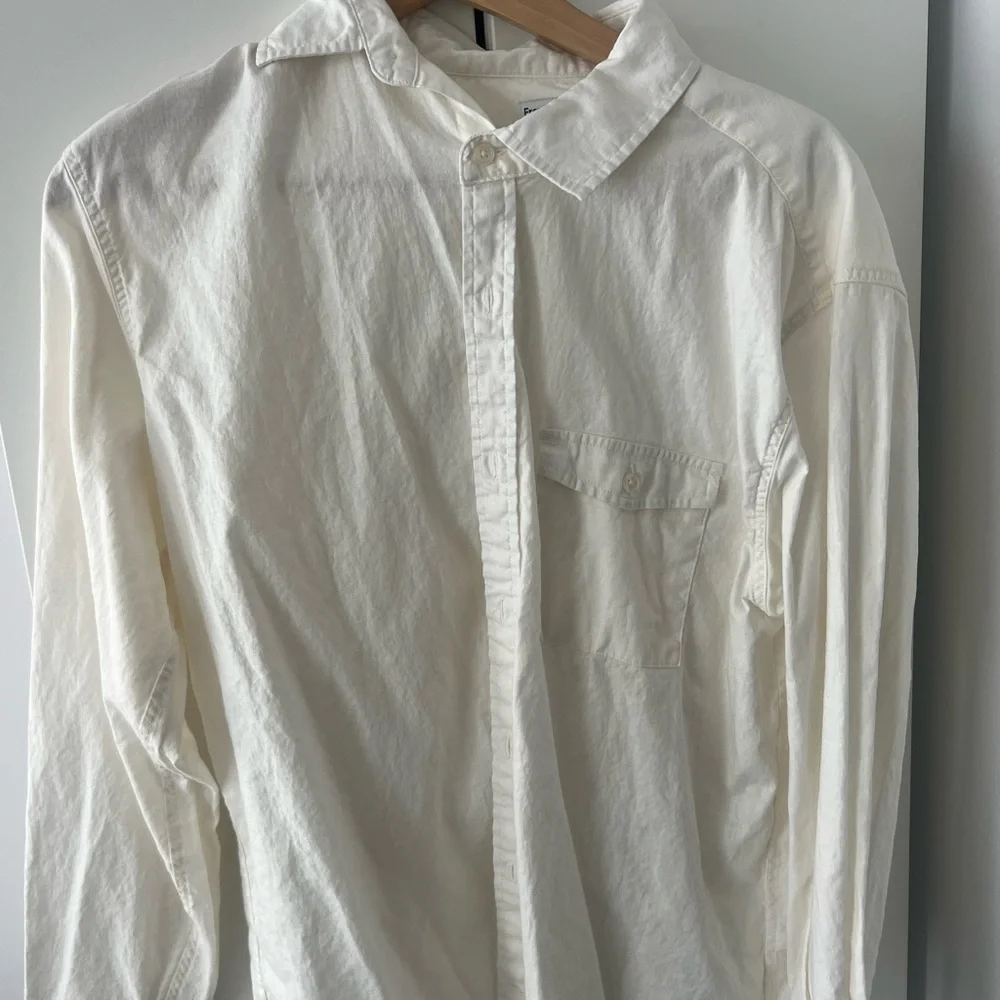 Frank & Oak Off-White Dress Shirt - Picture 1 of 2